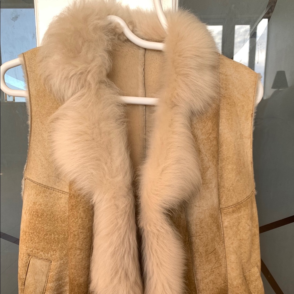 Shearling vest